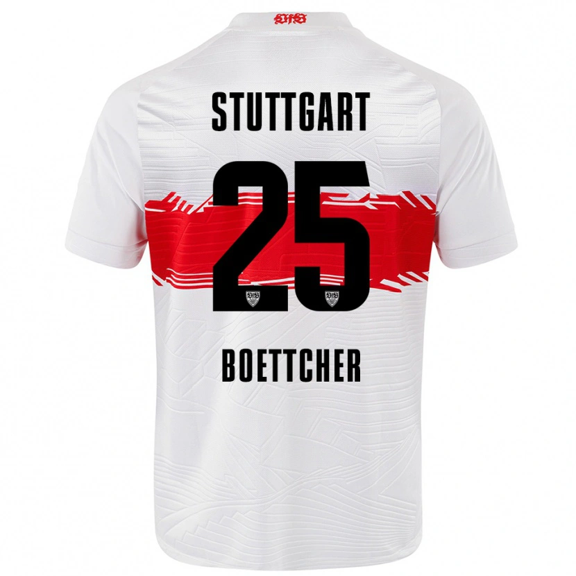 Danxen Men Eve Boettcher #25 White Red Home Jersey 2025/26 T-Shirt