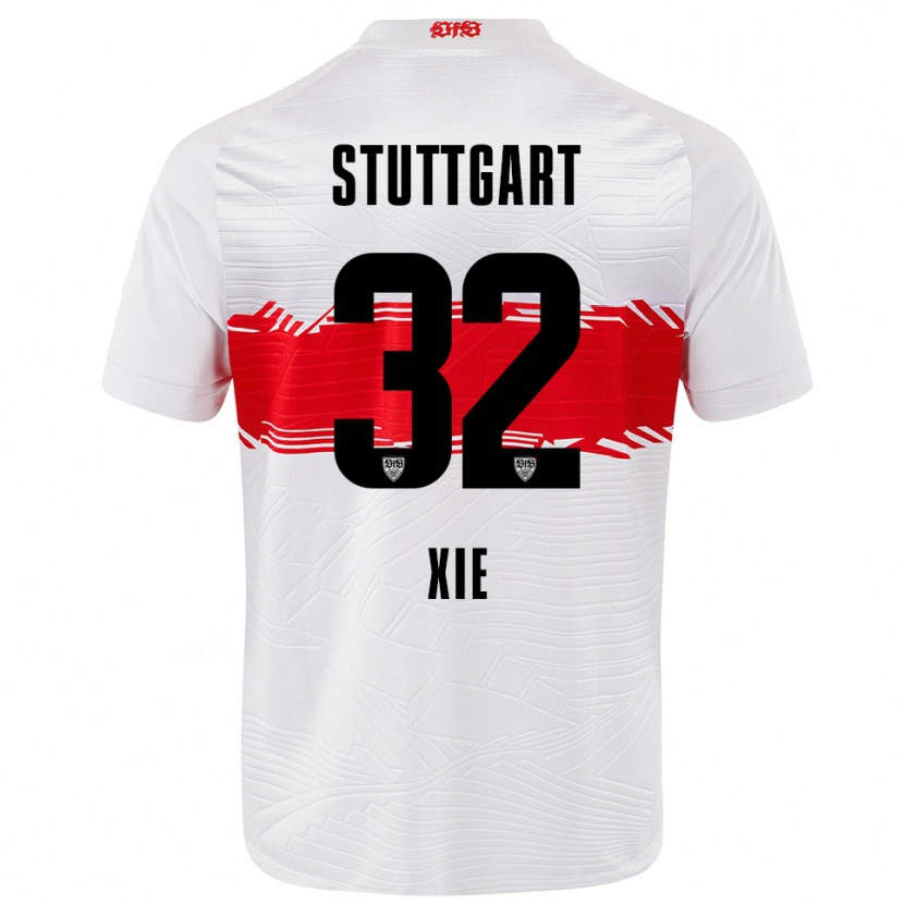 Danxen Men Alexander Xie #32 White Red Home Jersey 2025/26 T-Shirt