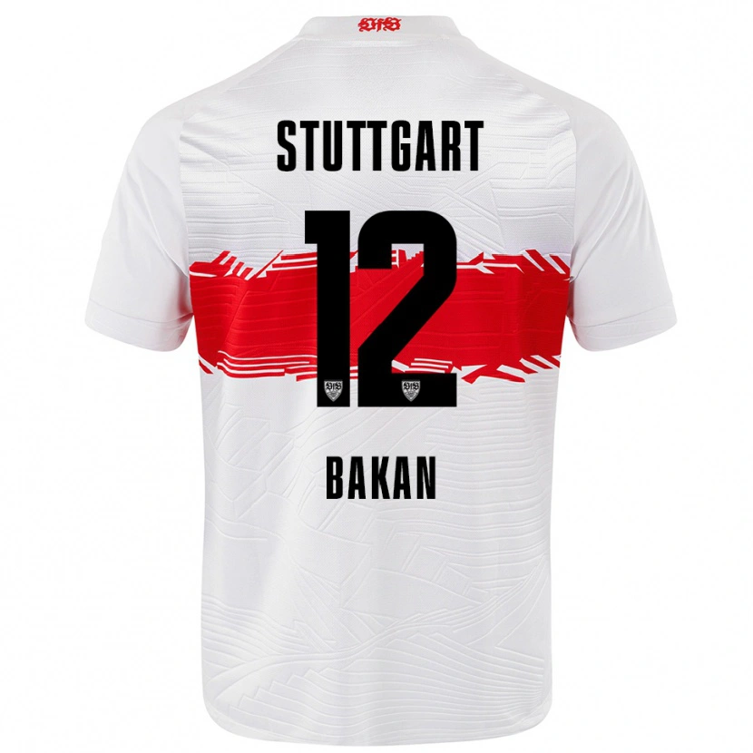 Danxen Men Eren Bakan #12 White Red Home Jersey 2025/26 T-Shirt