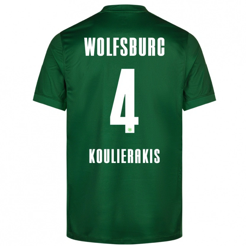 Danxen Men Konstantinos Koulierakis #4 Green White Home Jersey 2025/26 T-Shirt
