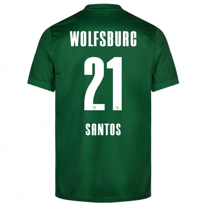 Danxen Men Leonardo Santos #21 Green White Home Jersey 2025/26 T-Shirt