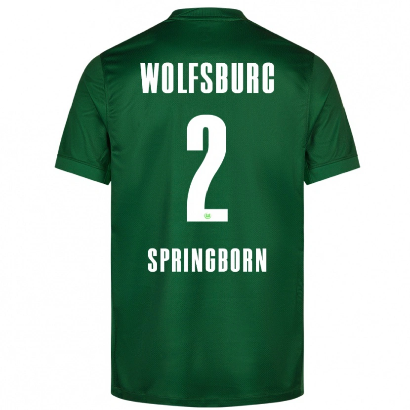 Danxen Men Noah Springborn #2 Green White Home Jersey 2025/26 T-Shirt