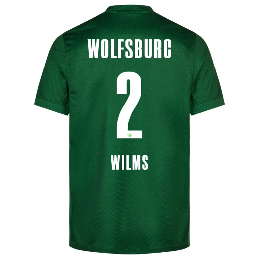 Danxen Men Lynn Wilms #2 Green White Home Jersey 2025/26 T-Shirt