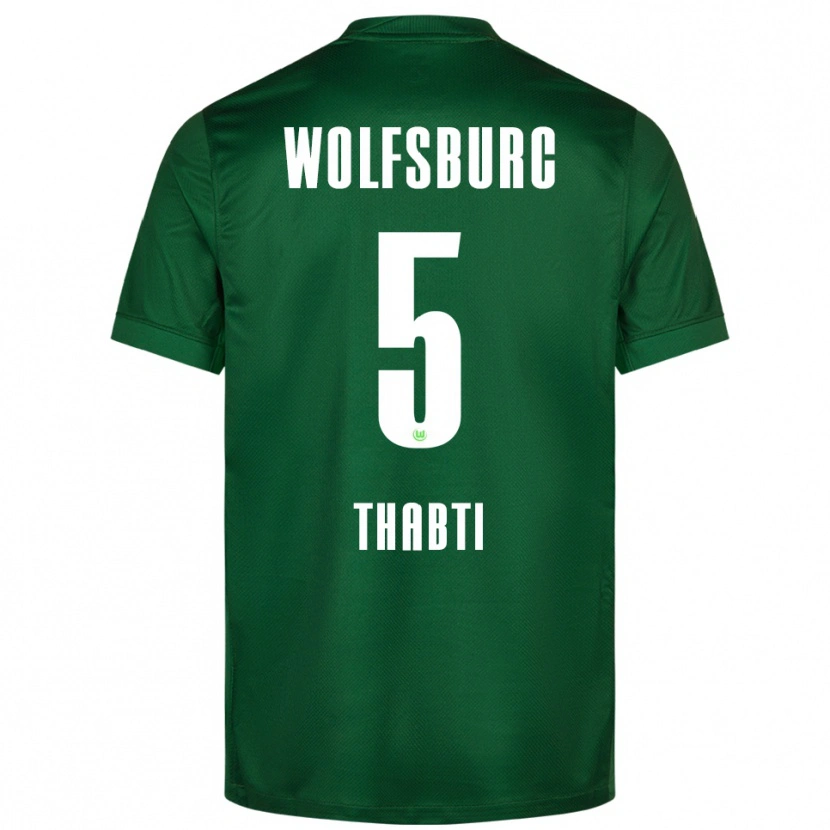 Danxen Men Mohamed Thabti #5 Green White Home Jersey 2025/26 T-Shirt