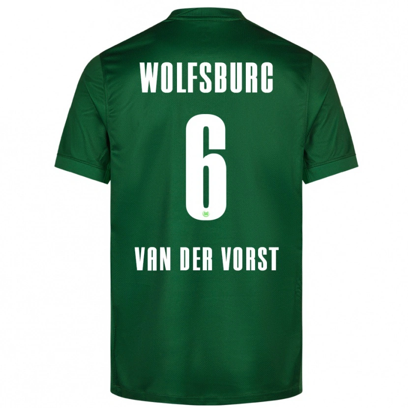 Danxen Men Fynn Van Der Vorst #6 Green White Home Jersey 2025/26 T-Shirt