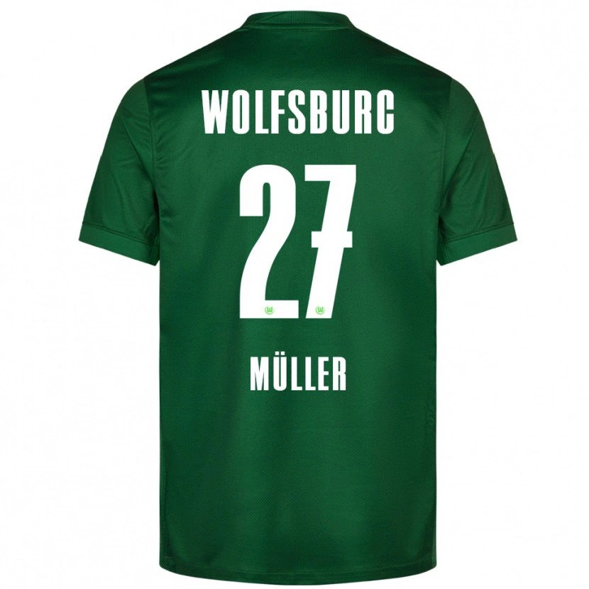 Danxen Men Fabio Müller #27 Green White Home Jersey 2025/26 T-Shirt