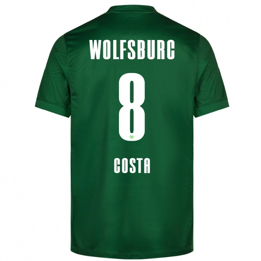 Danxen Men Jesse Costa #8 Green White Home Jersey 2025/26 T-Shirt