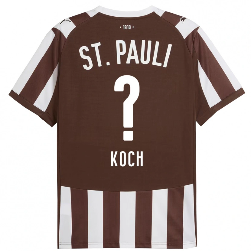 Danxen Men Philip Koch #0 Coffee White Home Jersey 2025/26 T-Shirt