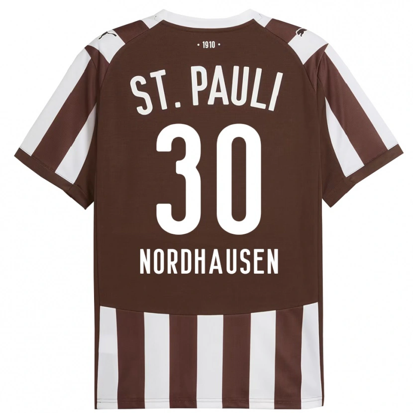 Danxen Men Neele Nordhausen #30 Coffee White Home Jersey 2025/26 T-Shirt