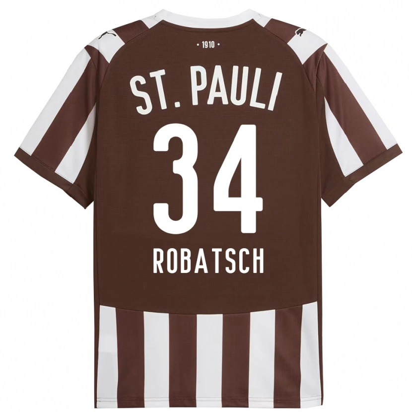 Danxen Men Jannik Robatsch #34 Coffee White Home Jersey 2025/26 T-Shirt