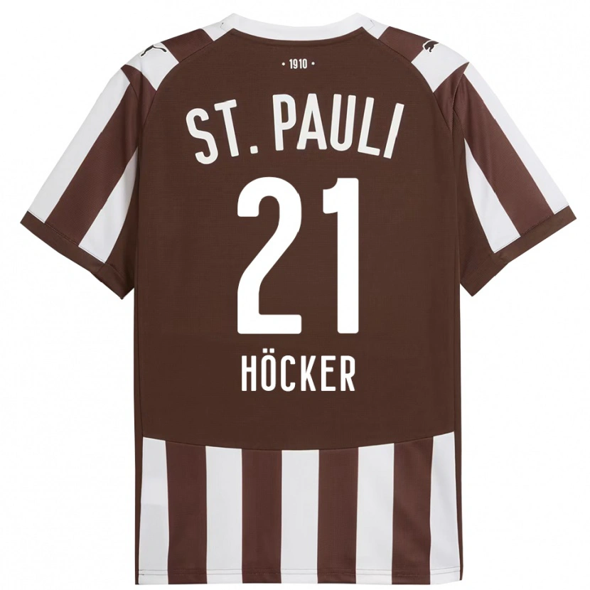 Danxen Men Elias Höcker #21 Coffee White Home Jersey 2025/26 T-Shirt