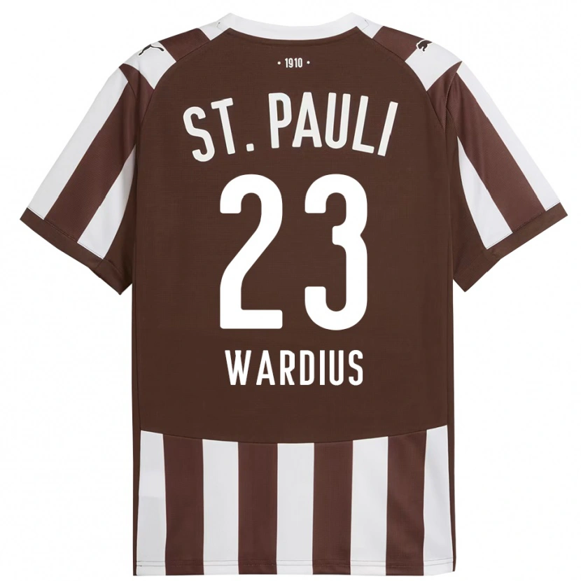 Danxen Men Jack Wardius #23 Coffee White Home Jersey 2025/26 T-Shirt