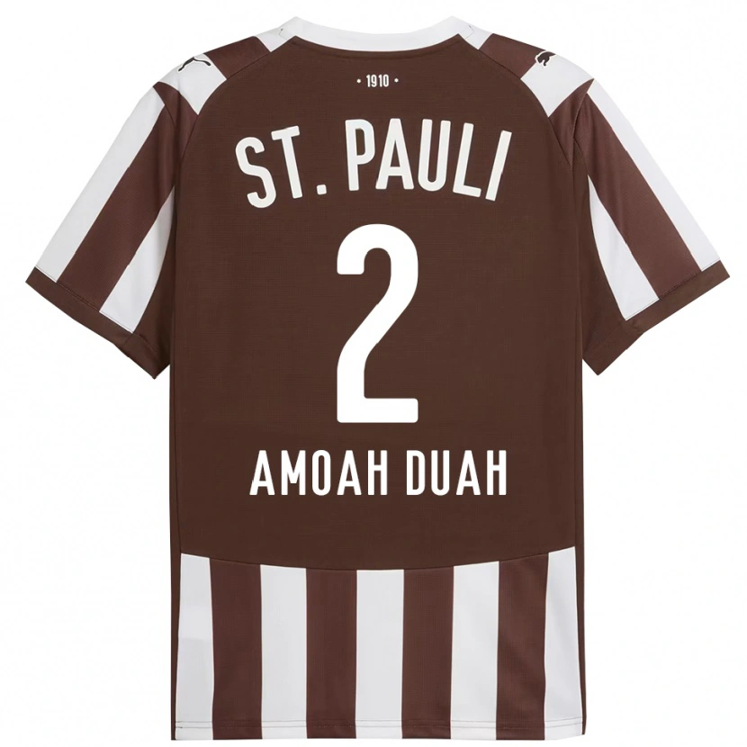 Danxen Men Reuel Amoah Duah #2 Coffee White Home Jersey 2025/26 T-Shirt