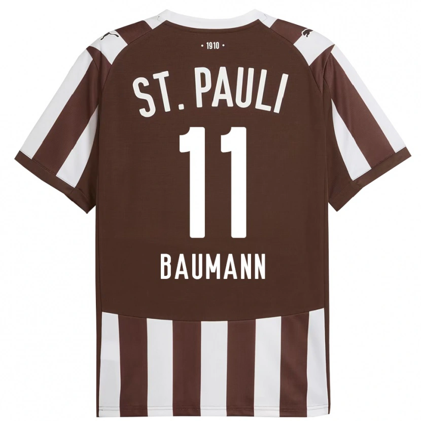 Danxen Men Malte Baumann #11 Coffee White Home Jersey 2025/26 T-Shirt