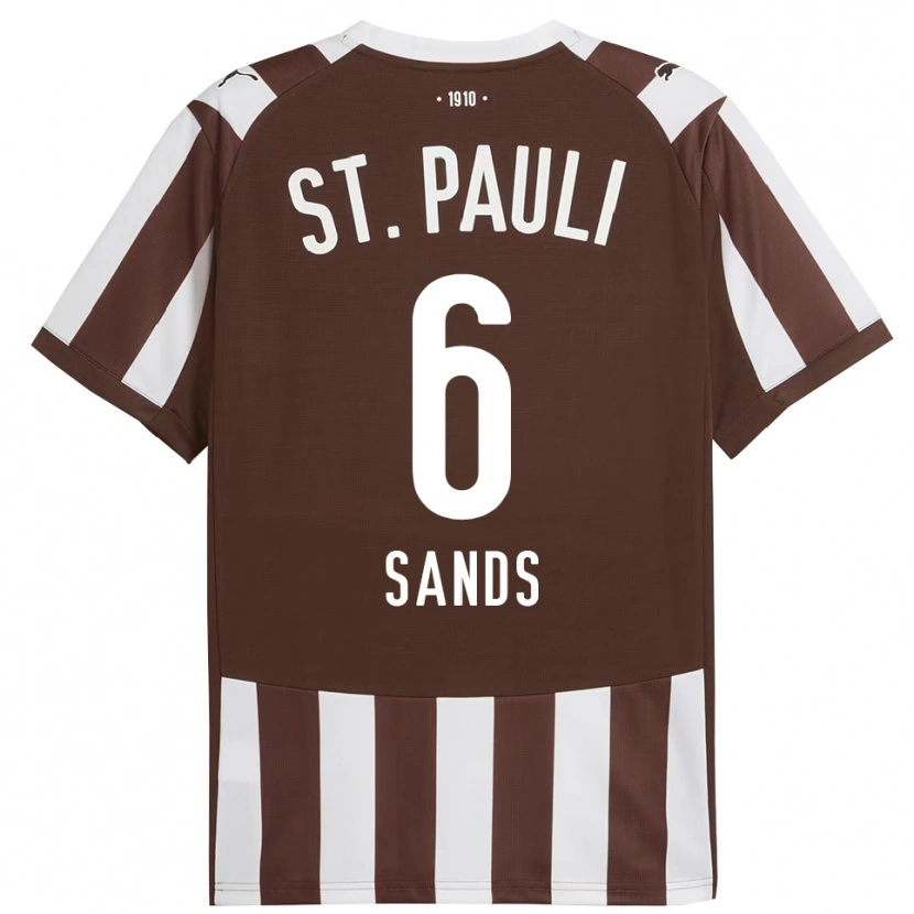 Danxen Men James Sands #6 Coffee White Home Jersey 2025/26 T-Shirt