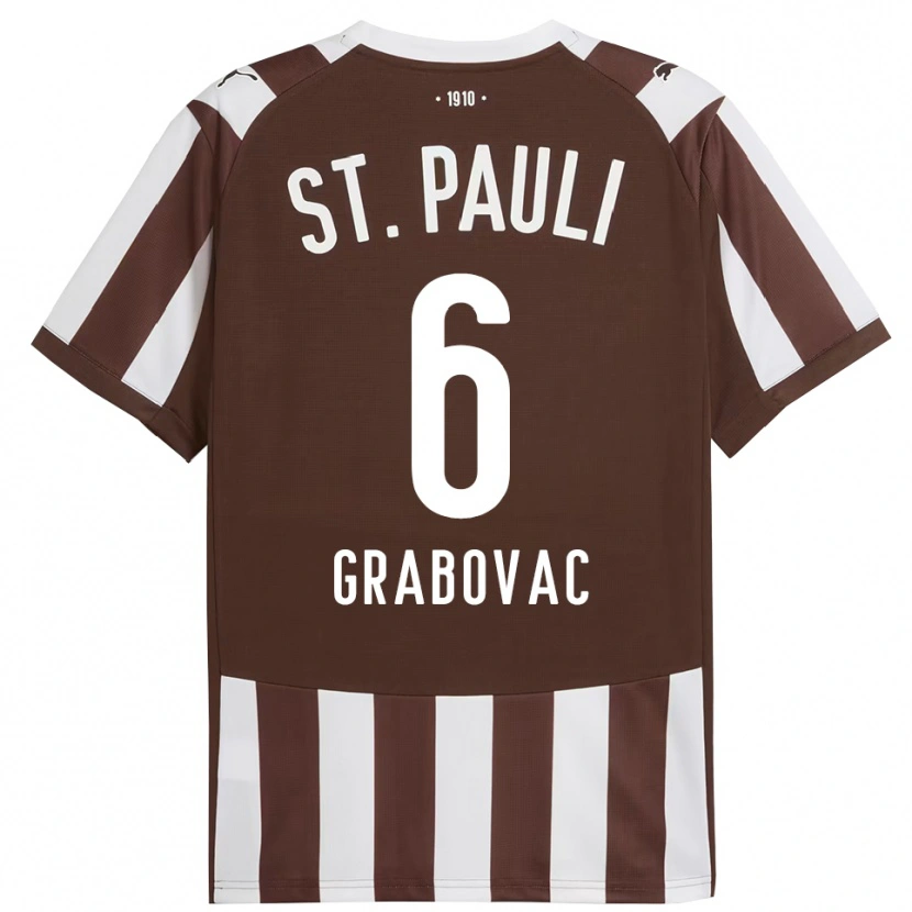 Danxen Men Danijel Grabovac #6 Coffee White Home Jersey 2025/26 T-Shirt