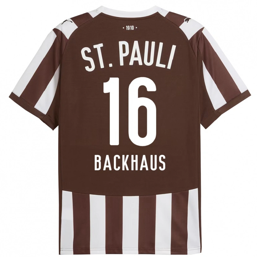 Danxen Men Ols Backhaus #16 Coffee White Home Jersey 2025/26 T-Shirt