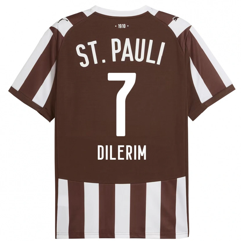 Danxen Men Taylan Dilerim #7 Coffee White Home Jersey 2025/26 T-Shirt
