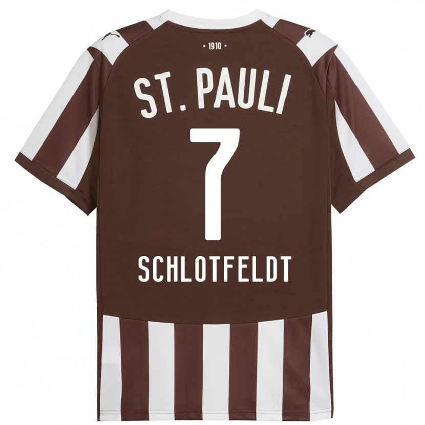 Danxen Men Tim Schlotfeldt #7 Coffee White Home Jersey 2025/26 T-Shirt