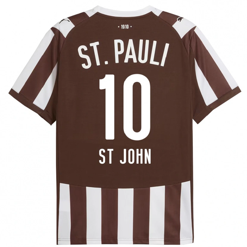 Danxen Men Rawley St. John #10 Coffee White Home Jersey 2025/26 T-Shirt