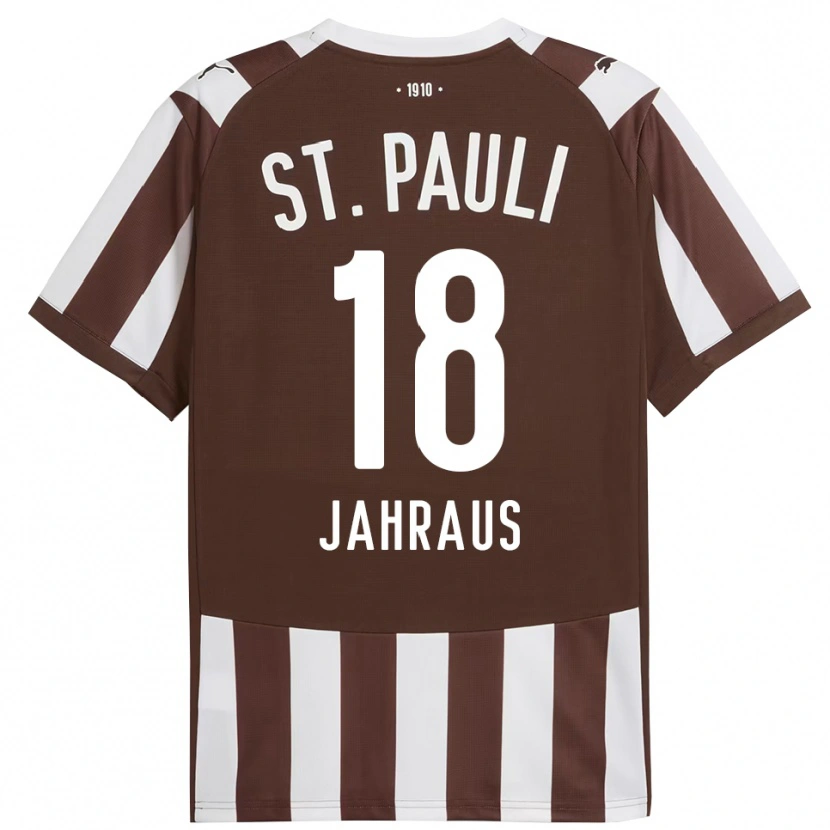 Danxen Men Luis Jahraus #18 Coffee White Home Jersey 2025/26 T-Shirt