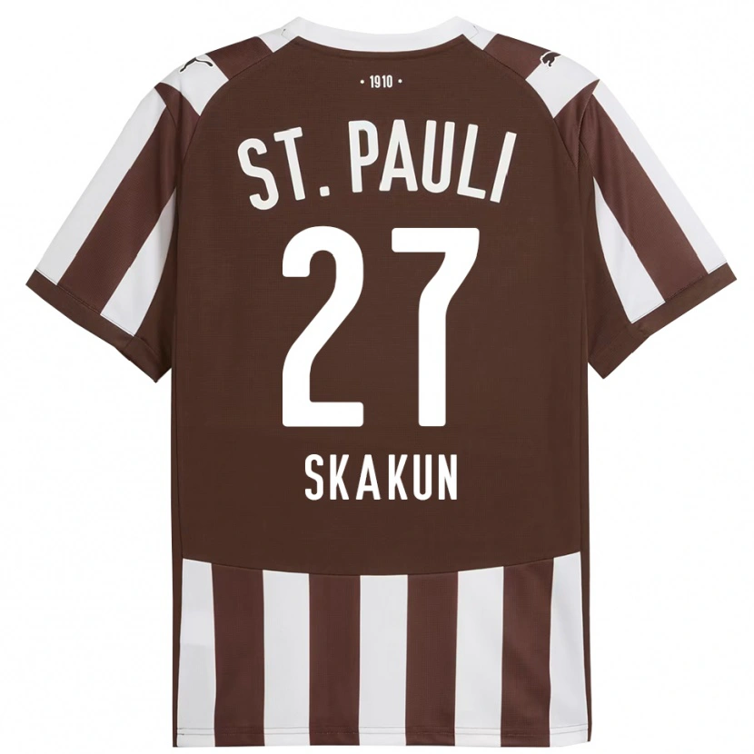 Danxen Men Oleg Skakun #27 Coffee White Home Jersey 2025/26 T-Shirt