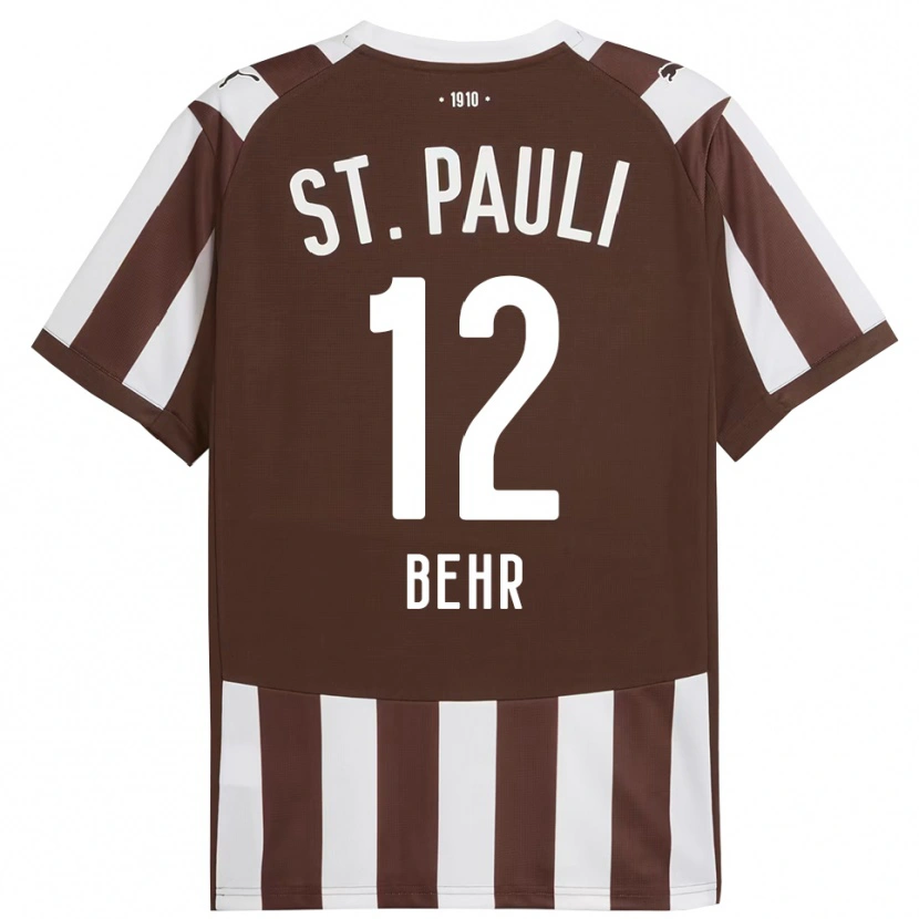 Danxen Men Juri Behr #12 Coffee White Home Jersey 2025/26 T-Shirt
