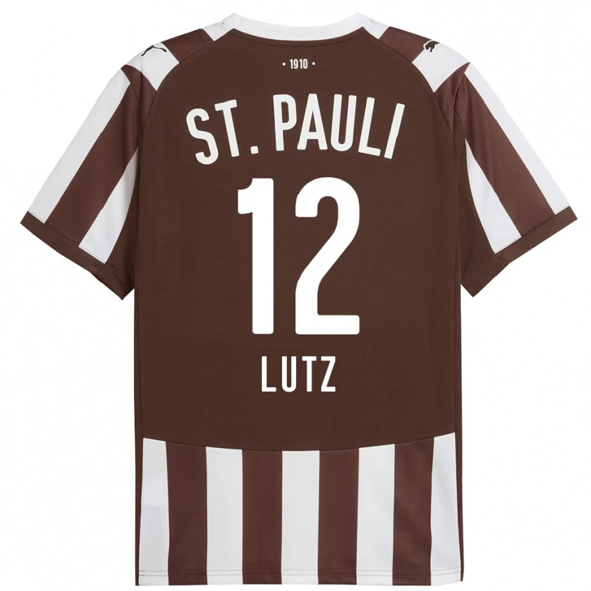 Danxen Men Josefin Lutz #12 Coffee White Home Jersey 2025/26 T-Shirt