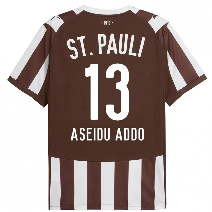 Danxen Men Joel Aseidu Addo #13 Coffee White Home Jersey 2025/26 T-Shirt