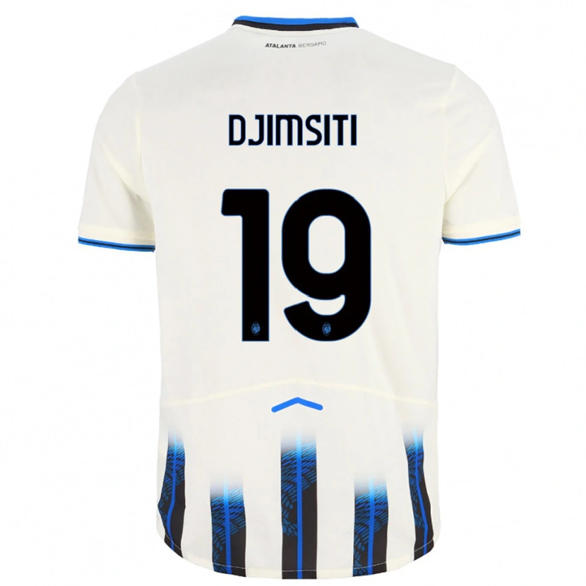 Danxen Men Berat Djimsiti #19 White Blue Away Jersey 2025/26 T-Shirt