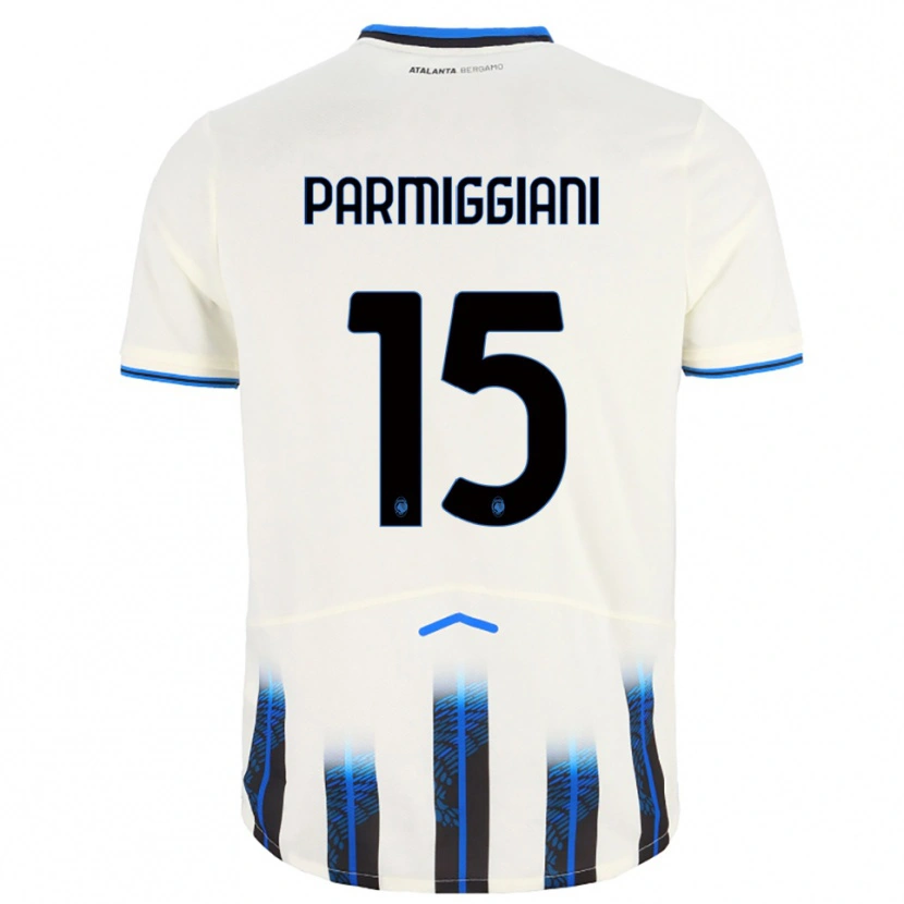 Danxen Men Pietro Parmiggiani #15 White Blue Away Jersey 2025/26 T-Shirt