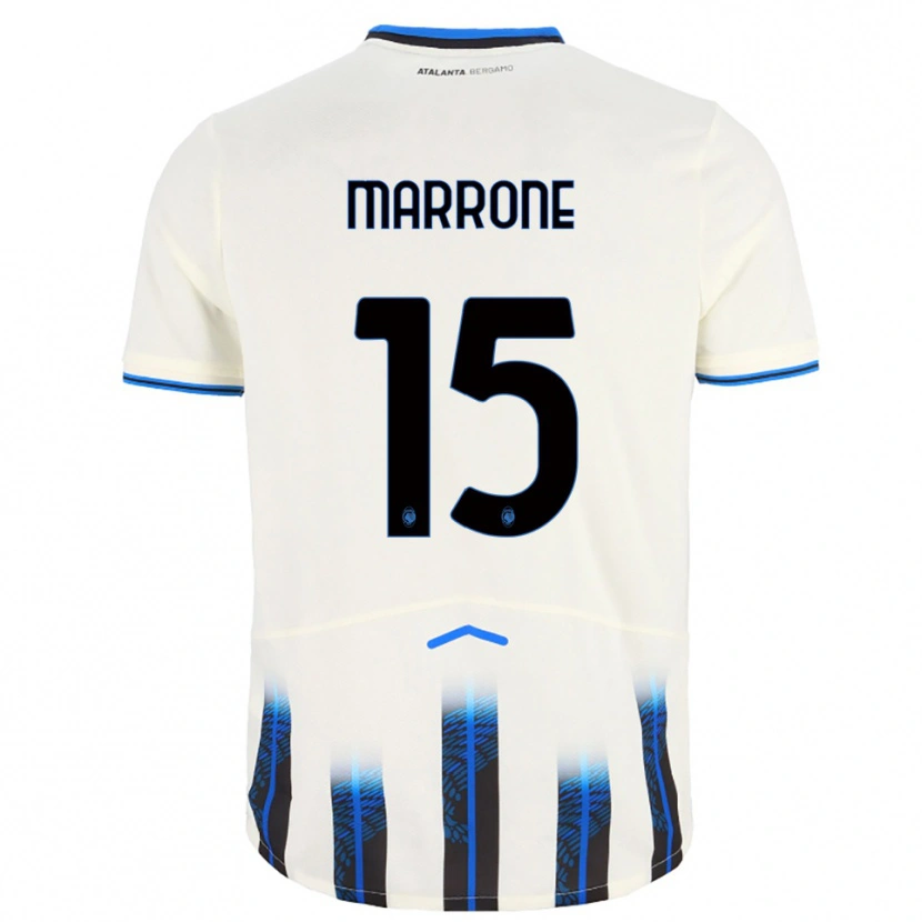 Danxen Men Federico Marrone #15 White Blue Away Jersey 2025/26 T-Shirt