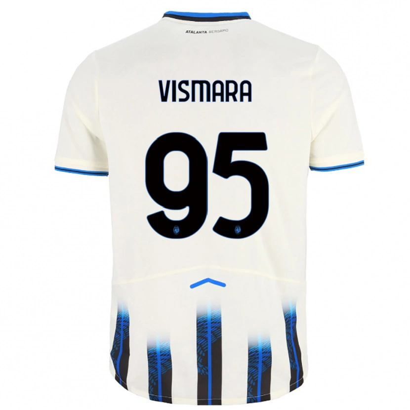 Danxen Men Paolo Vismara #95 White Blue Away Jersey 2025/26 T-Shirt