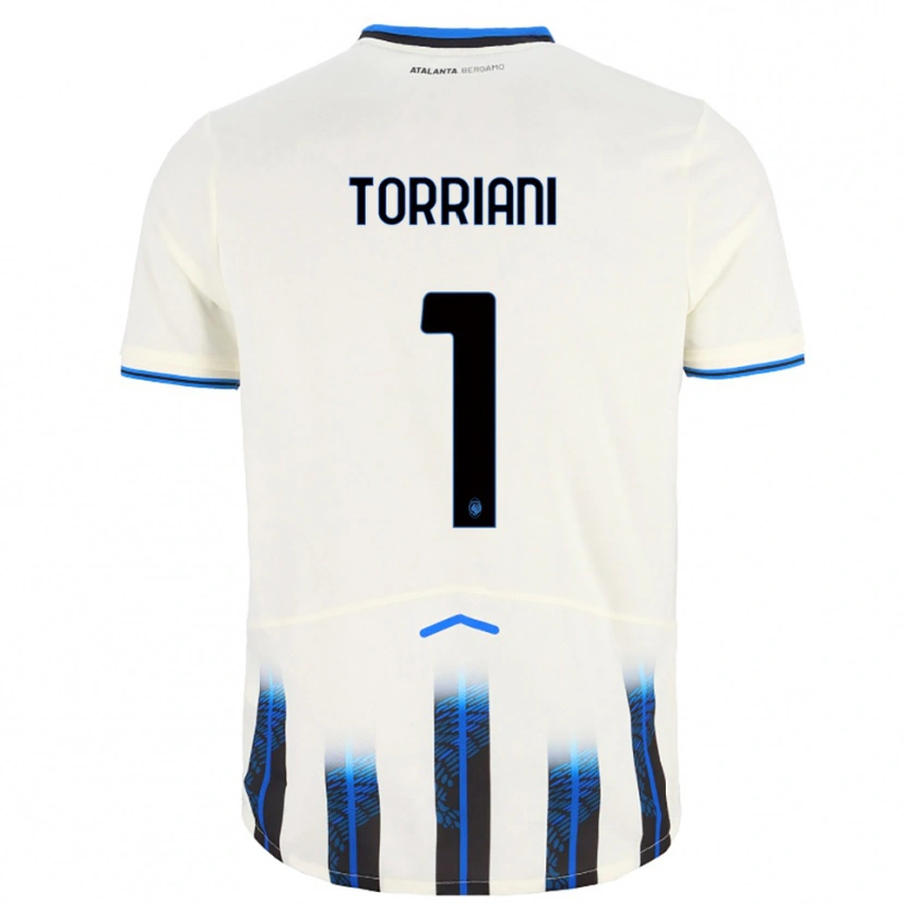 Danxen Men Andrea Torriani #1 White Blue Away Jersey 2025/26 T-Shirt
