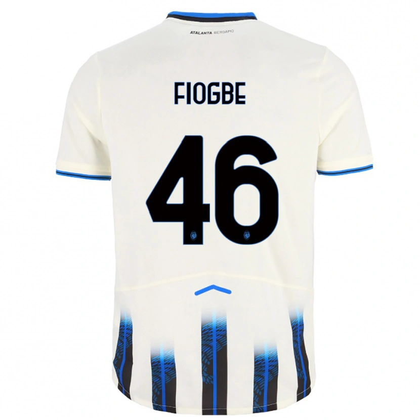 Danxen Men Candas Fiogbe #46 White Blue Away Jersey 2025/26 T-Shirt