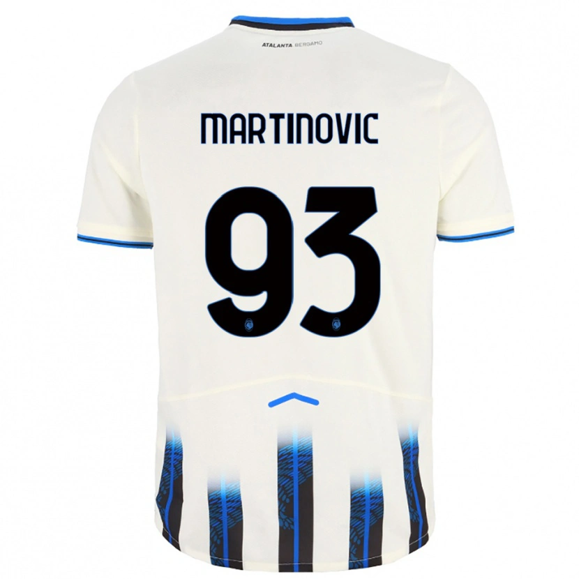 Danxen Men Melania Martinovic #93 White Blue Away Jersey 2025/26 T-Shirt
