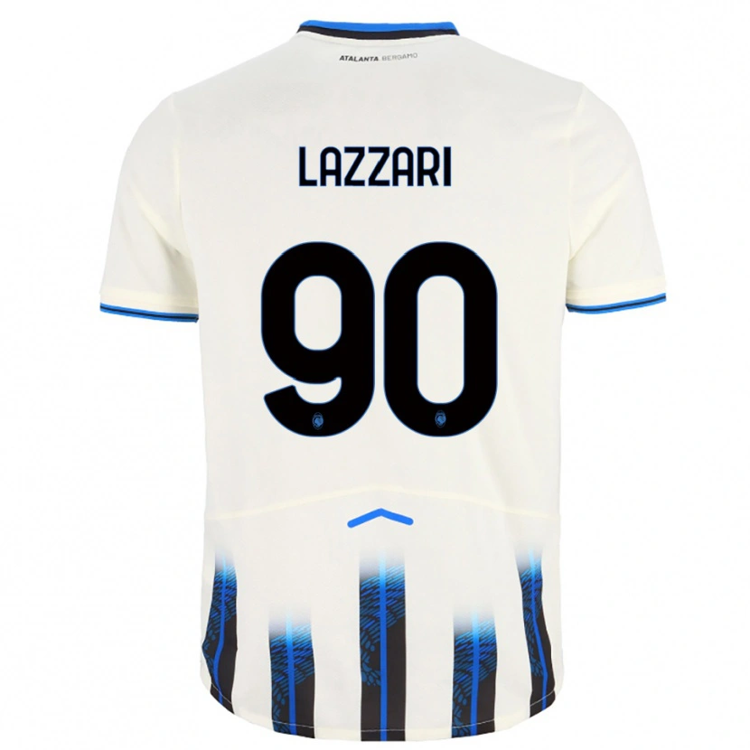 Danxen Men Ilaria Lazzari #90 White Blue Away Jersey 2025/26 T-Shirt