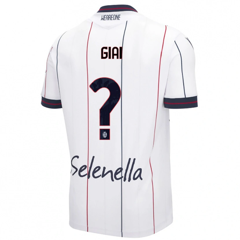 Danxen Men Alice Giai #0 White Royal Blue Away Jersey 2025/26 T-Shirt