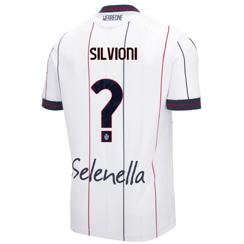 Danxen Men Ludovica Silvioni #0 White Royal Blue Away Jersey 2025/26 T-Shirt