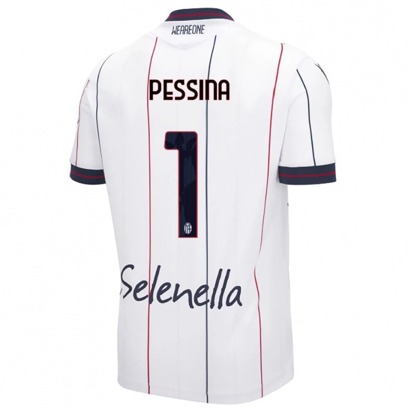 Danxen Men Massimo Pessina #1 White Royal Blue Away Jersey 2025/26 T-Shirt