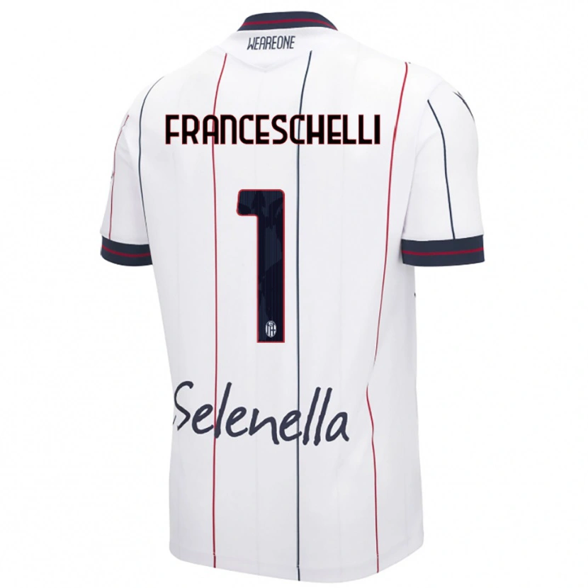 Danxen Men Matteo Franceschelli #1 White Royal Blue Away Jersey 2025/26 T-Shirt