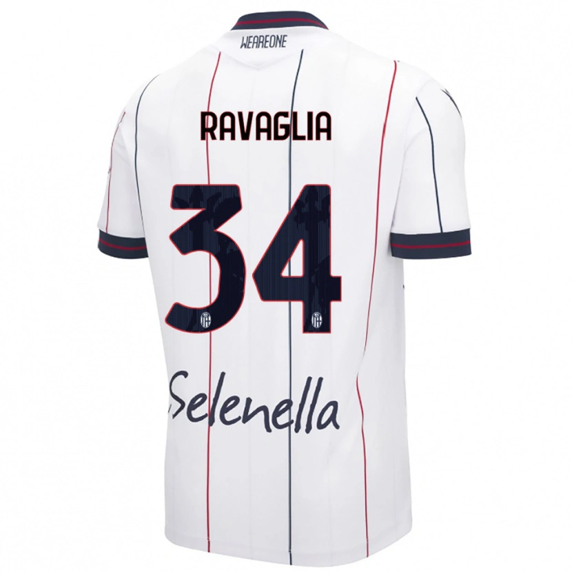 Danxen Men Federico Ravaglia #34 White Royal Blue Away Jersey 2025/26 T-Shirt