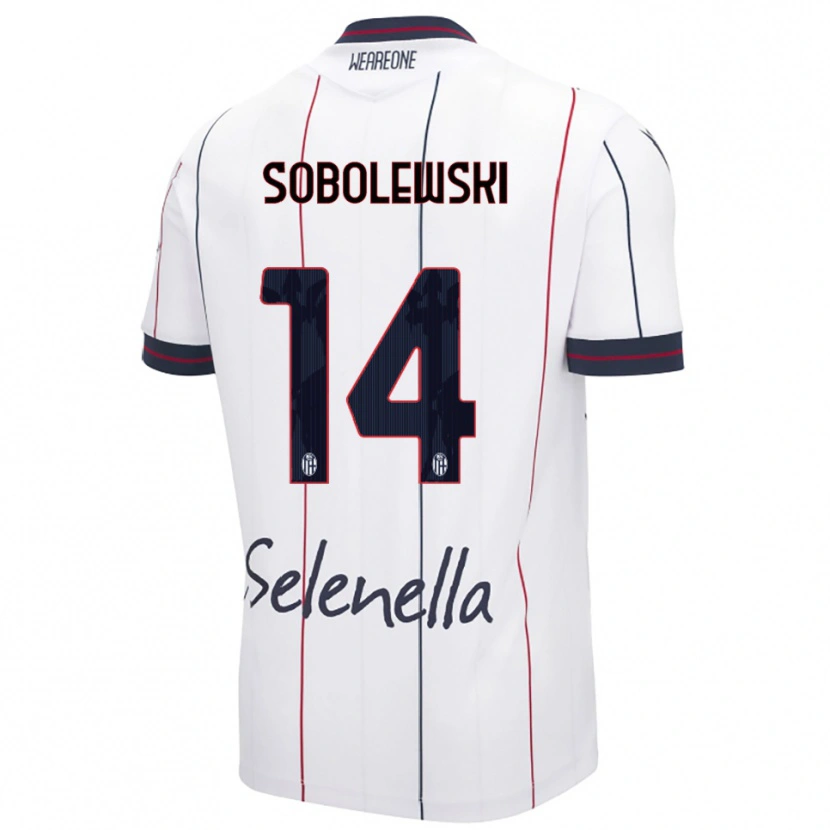 Danxen Men Konrad Sobolewski #14 White Royal Blue Away Jersey 2025/26 T-Shirt