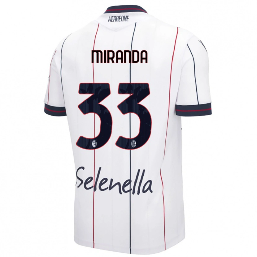 Danxen Men Juan Miranda #33 White Royal Blue Away Jersey 2025/26 T-Shirt