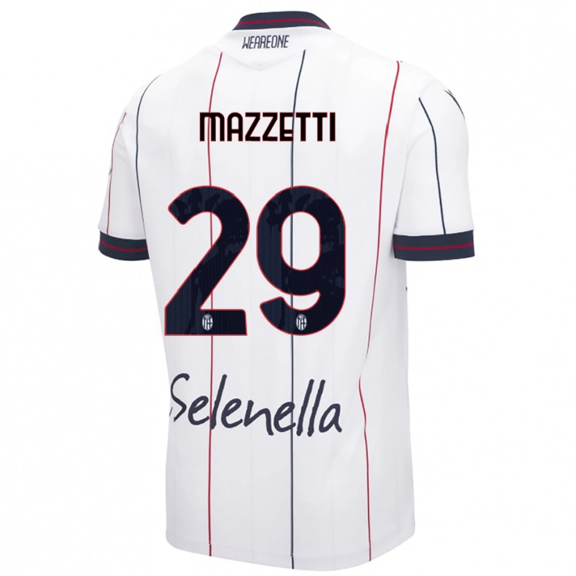 Danxen Men Gabriele Mazzetti #29 White Royal Blue Away Jersey 2025/26 T-Shirt