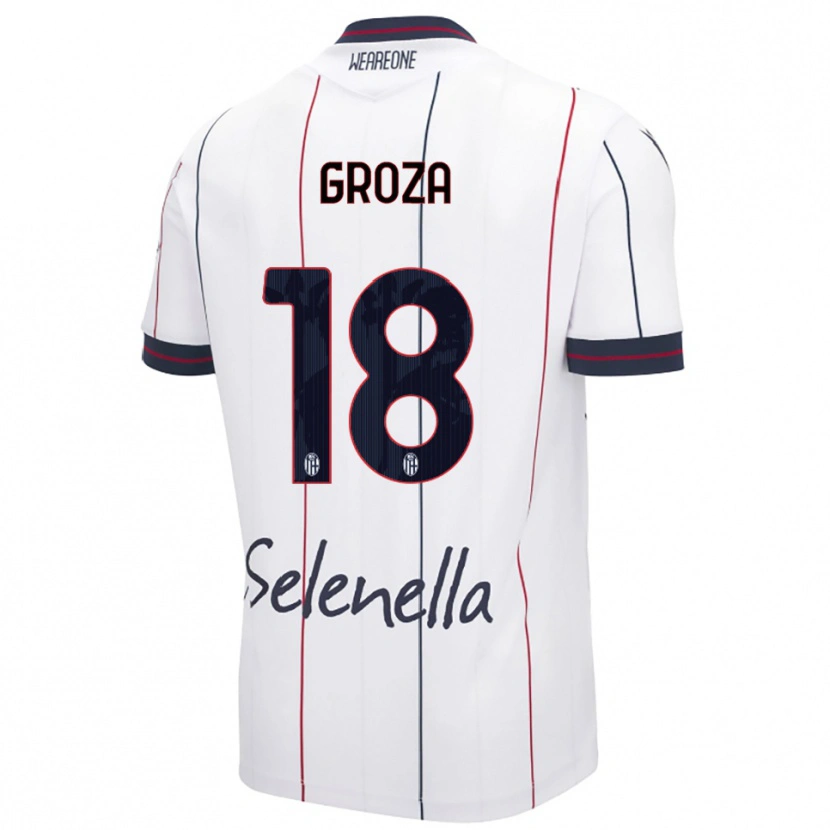 Danxen Men Darius Groza #18 White Royal Blue Away Jersey 2025/26 T-Shirt