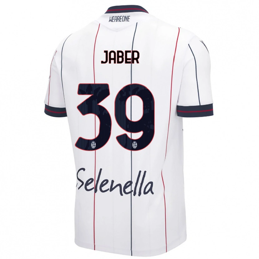 Danxen Men Ali Jaber #39 White Royal Blue Away Jersey 2025/26 T-Shirt