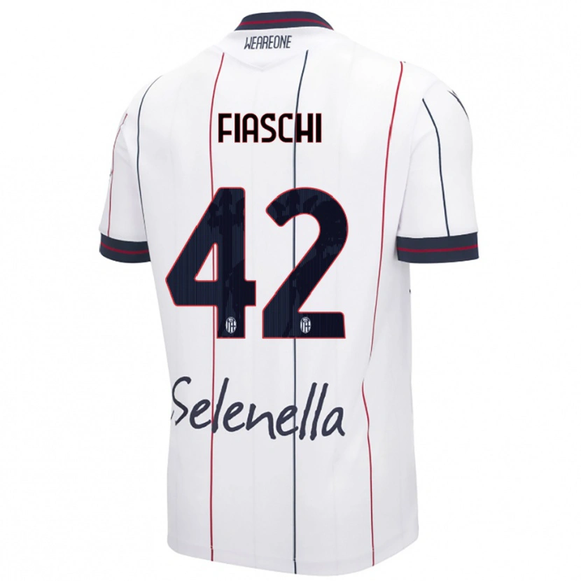 Danxen Men Marco Fiaschi #42 White Royal Blue Away Jersey 2025/26 T-Shirt