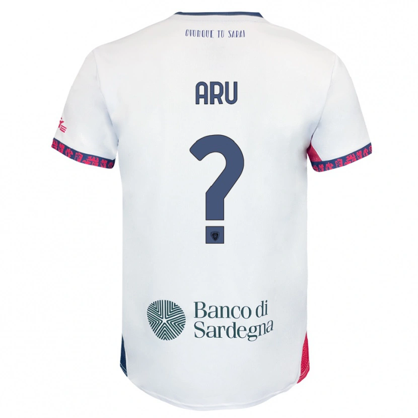 Danxen Men Riccardo Aru #0 White Navy Red Away Jersey 2025/26 T-Shirt