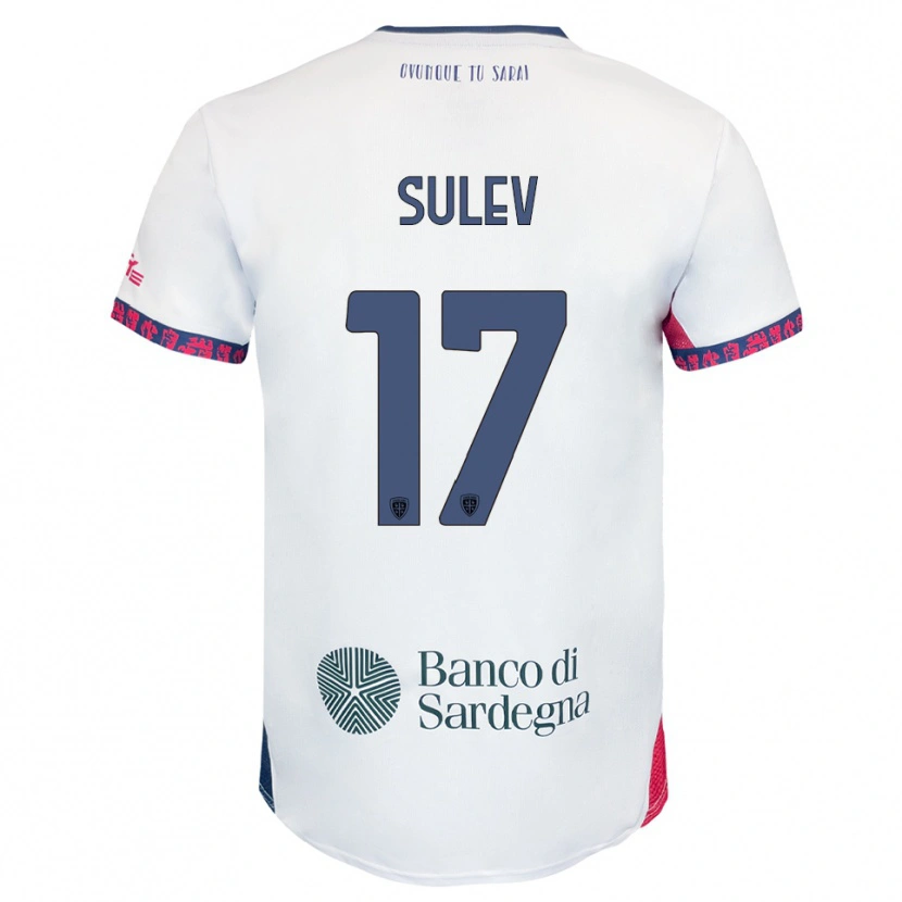 Danxen Men Ivan Sulev #17 White Navy Red Away Jersey 2025/26 T-Shirt